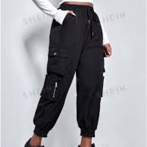 SHEIN Cargo Pants (Black)